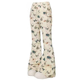 Cat Print Graphic Pants