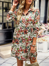 Vacation A-Line Floral V-Neck Dress