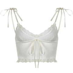 Hopeless Romantic Lace Tie Top