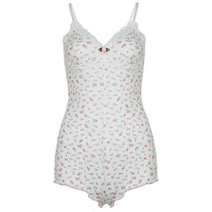 Coquette Aesthetic Floral Romper