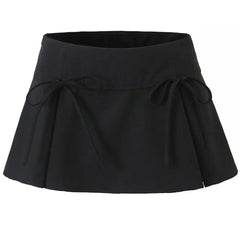 Coquette Bows Pleated Mini Skirt