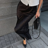 Leopard Print Skirt Women's Print Slim High Waist Long Skirt Fashion Retro Luxury Patchwork Party Club Y2k Skirt Female