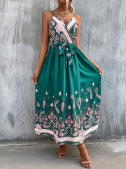 Bohemia Loose Backless V-Neck Dress