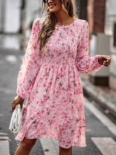 Bohemia Puff Sleeves Floral Dress