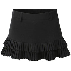 Campus Secrets Double Layer Pleated Skirt