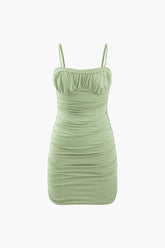 Ruched Bodycon Mini Dress