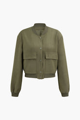 Double Flap Pocket Bomber Jacket