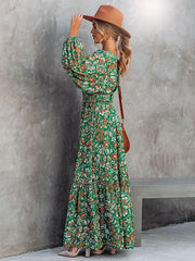 Bohemia Loose A-Line Floral Backless Dress