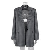 High Waist Slim Skirt Sets For Women Luxury Loose Long Sleeve Coats Woman Temperament Blazer 2 Piece Sets Womens OutfitsChristmas Gifts