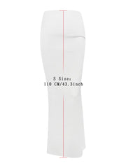 Slim Satin Long Skirt For Women High Waist Solid Party Temperament Maxi Skirts Womens Street Casual Lace Up Skirt FemmeChristmas Gifts