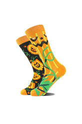 Pumpkin & Ghost Pattern Socks