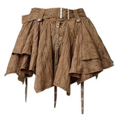 Forest Fairy Mini Skirt in Brown