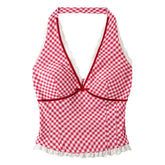 Gingham Picnic Halter Top
