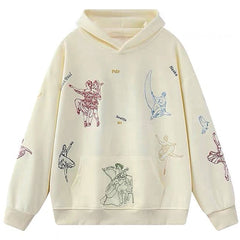 Greek-Roman Art Embroidery Aesthetic Hoodie