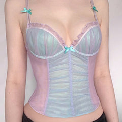 Mermaid Aesthetic Mesh Top