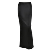 Mermaid Core Satin Maxi Skirt