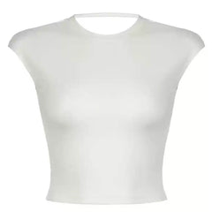 Old Money Open Back Crop Top