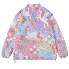 Pastel Unicorn Fleece Jacket