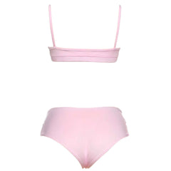 Pink Heart Cutout Lingerie Set