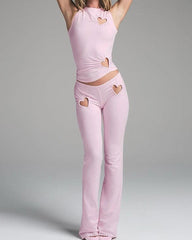 Pink Heart Cutout Set