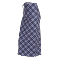 Campus Secrets Plaid Maxi Skirt