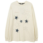 Preppy Star Patch Sweatshirt