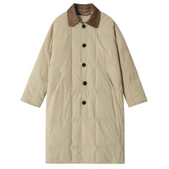 Preppy Style Quilted Coat