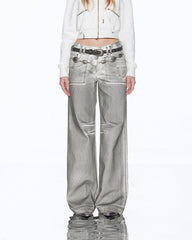 High Fashion Silver Jeans