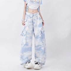 Sky Blue Cargo Pants