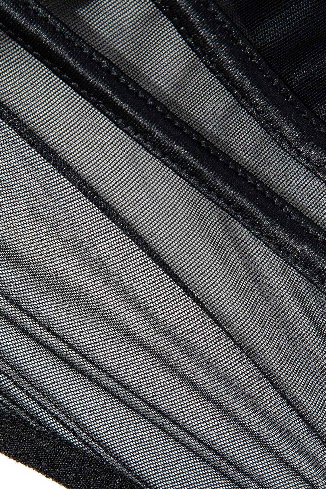 Mesh Detail Corset Lingerie And Thong Two-Pieces Set