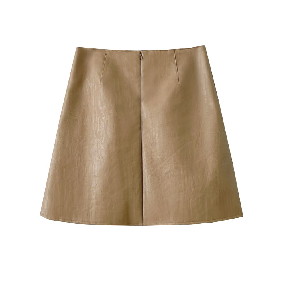 Lora Anne Leather Skirt