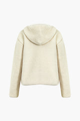 Fleece Hooded Zip Up Coat