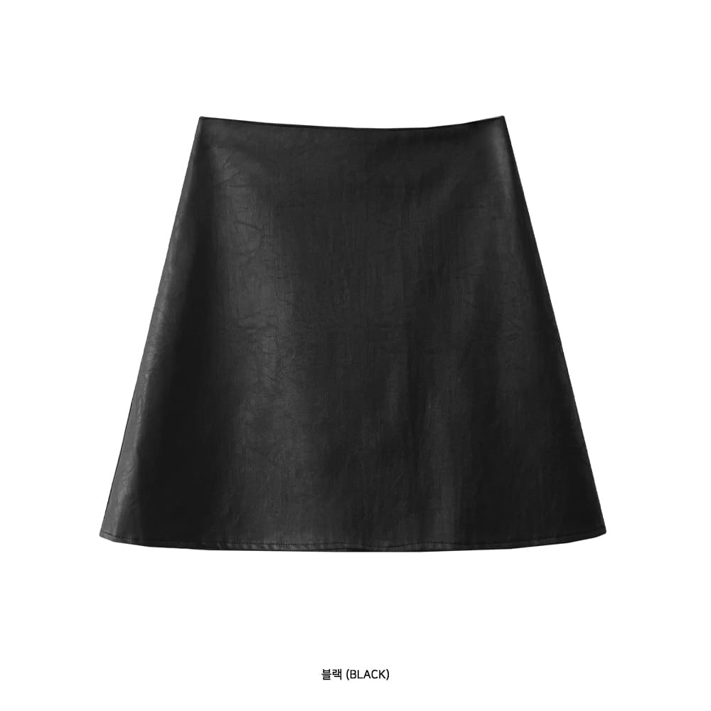 Lora Anne Leather Skirt