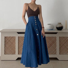 2024 New Fashion Elegant Niche V-neck Knitted Camisole & High-waisted Skirt Suits Set