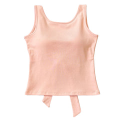Blush Built-In Cup Bow Top