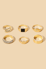 Set mit 6 Ringen 