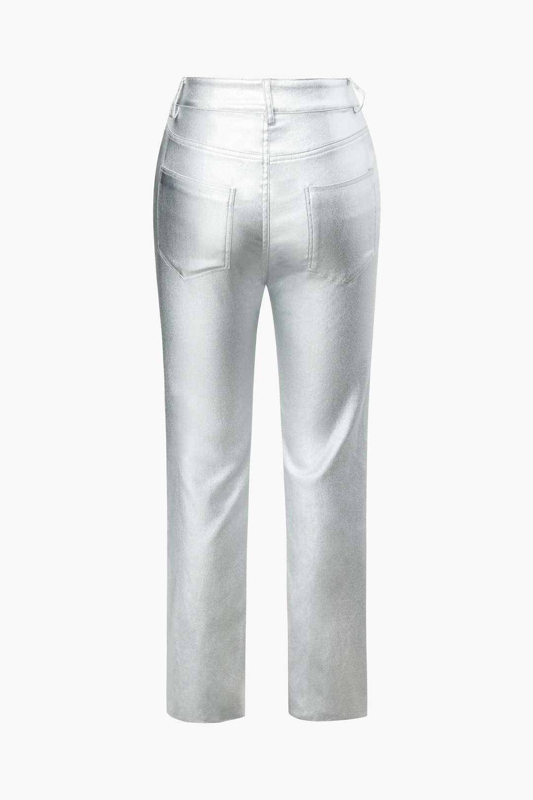 Metallic Pocket Skinny Leg Pants