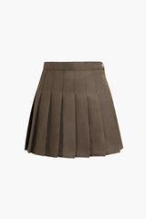 Pleated Mini Skirt