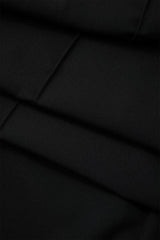 Long Sleeve Halter Tie Crop Top And Wide Leg Pants Set