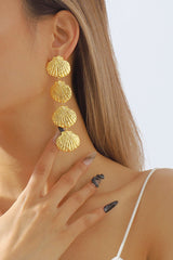 Four-shell Drop Earrings