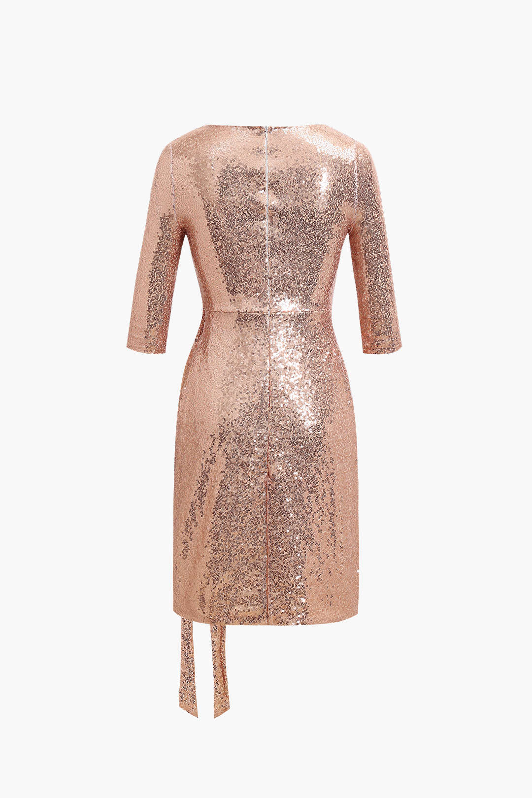 Plissiertes Minikleid mit Pailletten