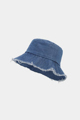 Frayed Edge Denim Bucket Hat