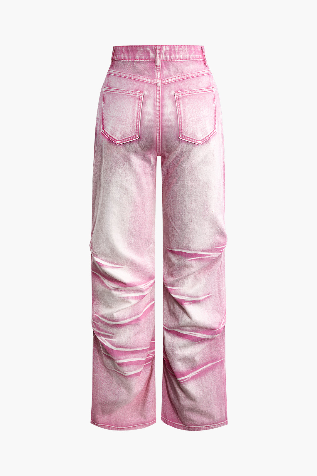 Tie Dye Flap Pocket Straight Leg Cargo Pants