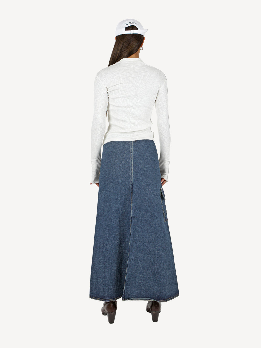 Polly Denim Long Skirt