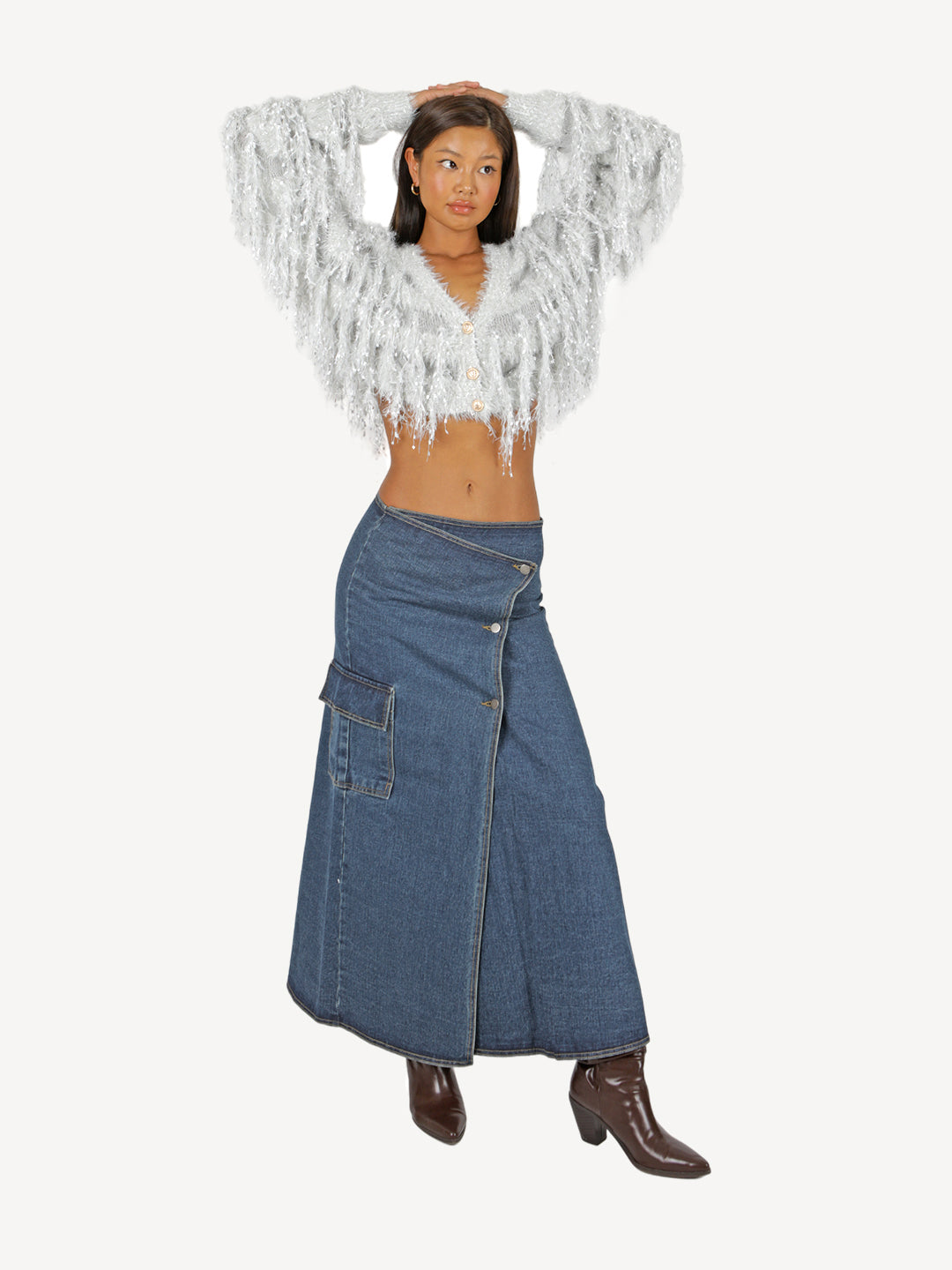 Polly Denim Long Skirt