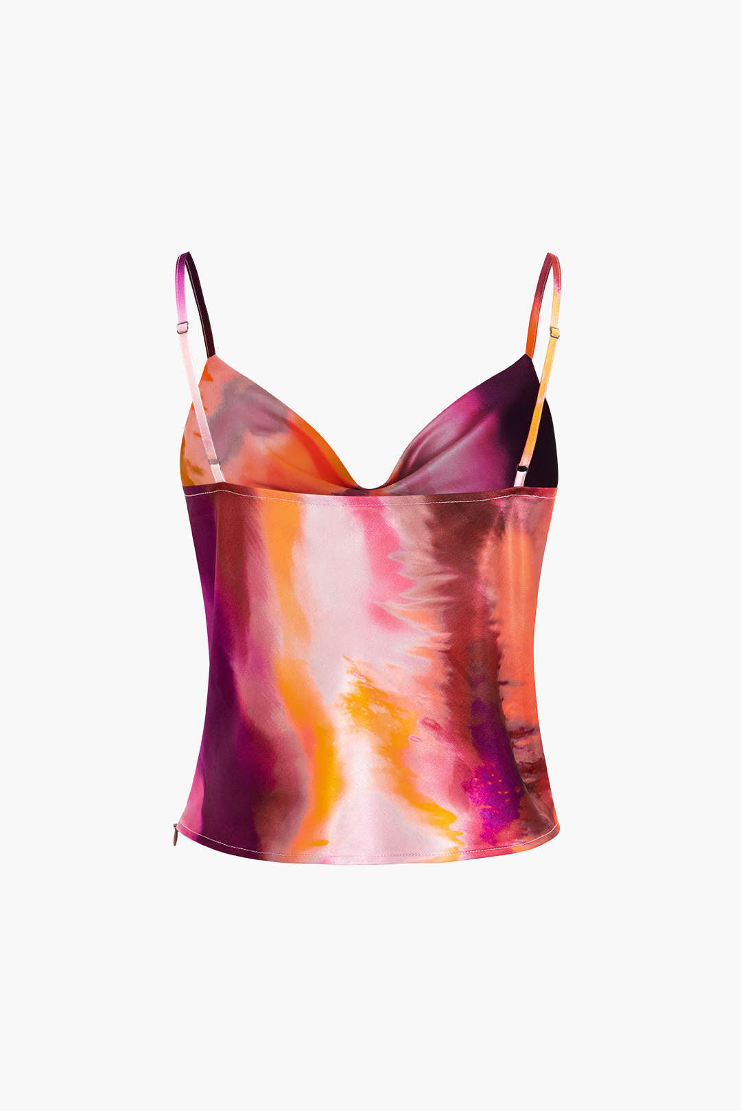 Tie Dye Cowl Neck Cami Top