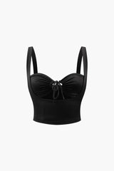 Tanktop mit gerüschtem Bindedetail 