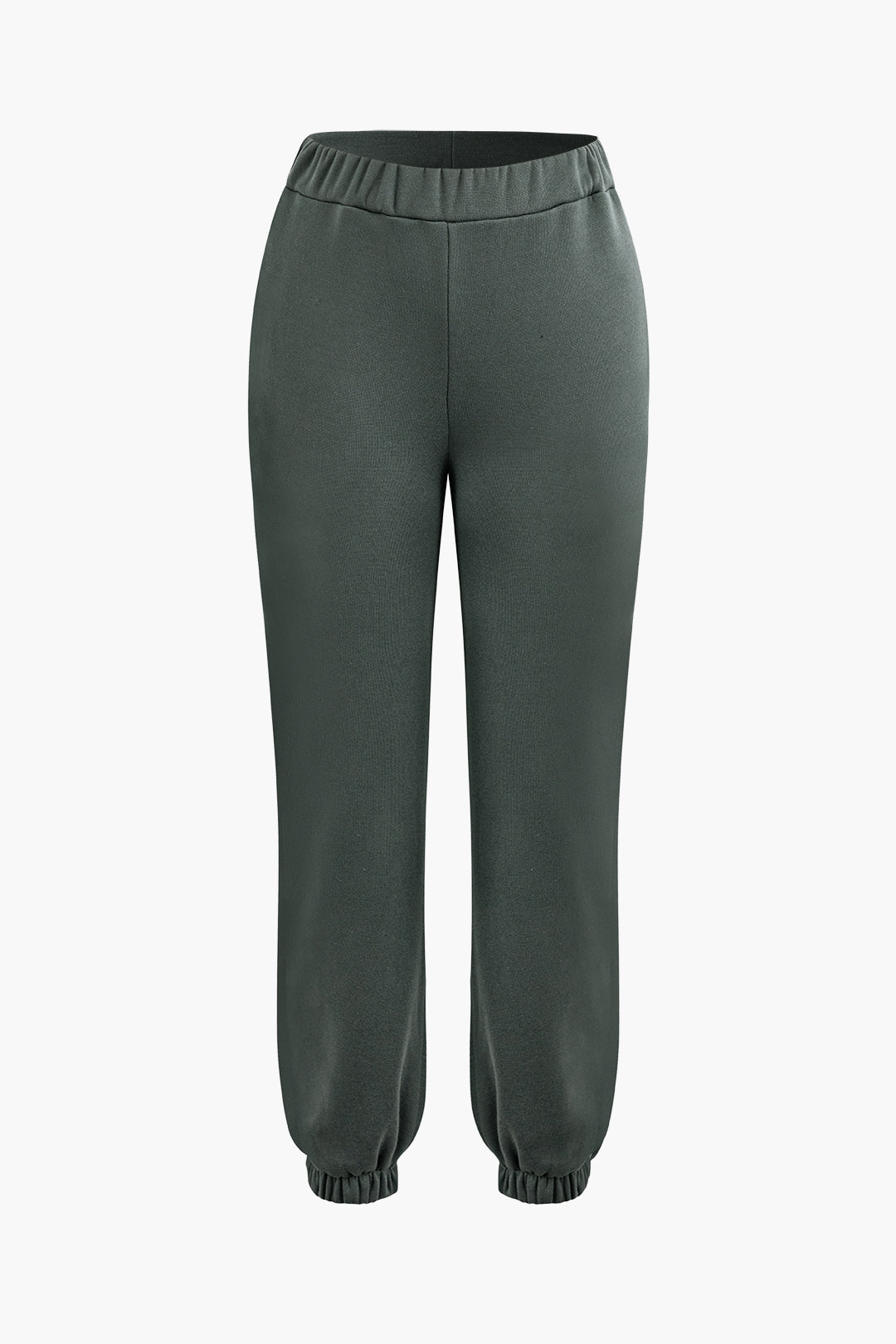 Einfarbiges Set mit Kapuzenpullover und Jogginghose 