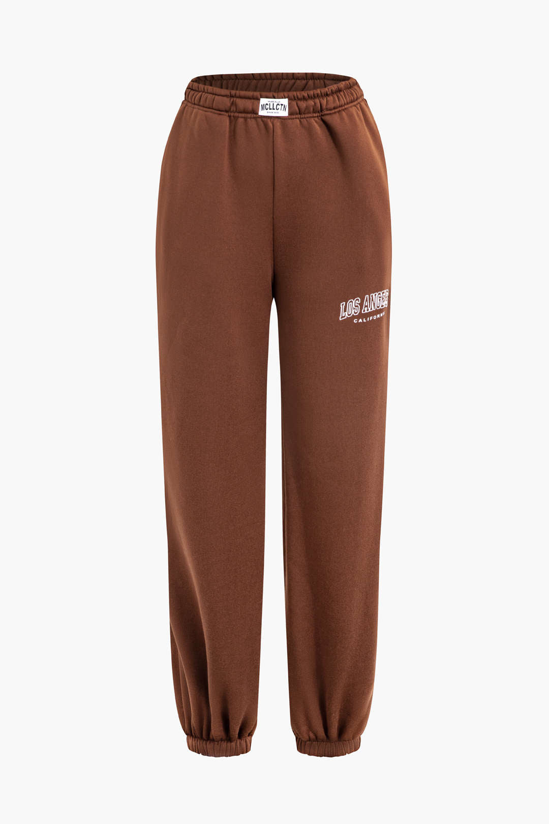 Set aus Sweatshirt mit Rundhalsausschnitt und Hose mit hoher Taille und Buchstabendruck 