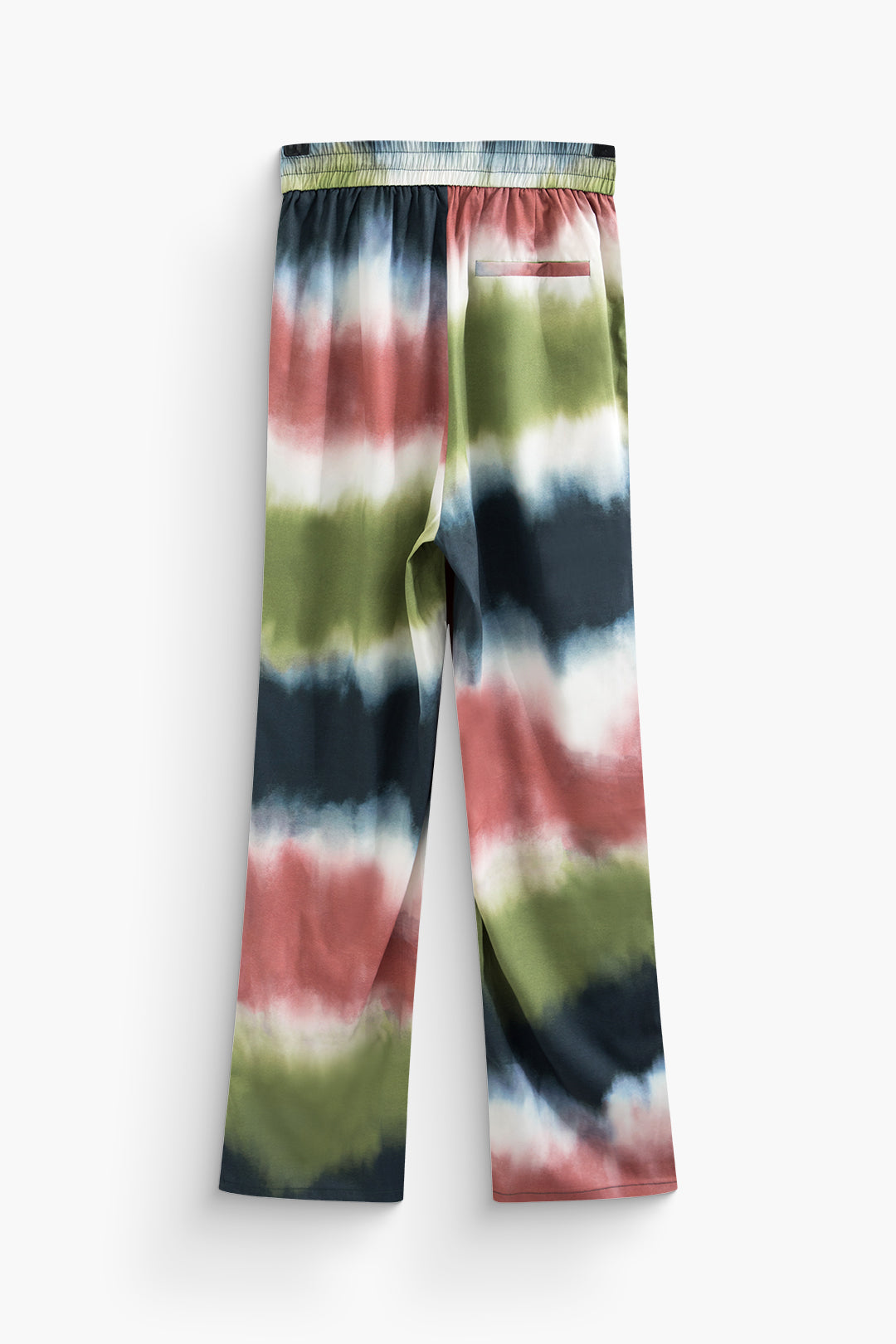 Tie Dye Tie Waist Pocket Pants